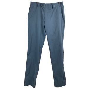 Uniqlo Mens 32x34 Kando Ultra Light Blue Pants Lightweight Performance Career